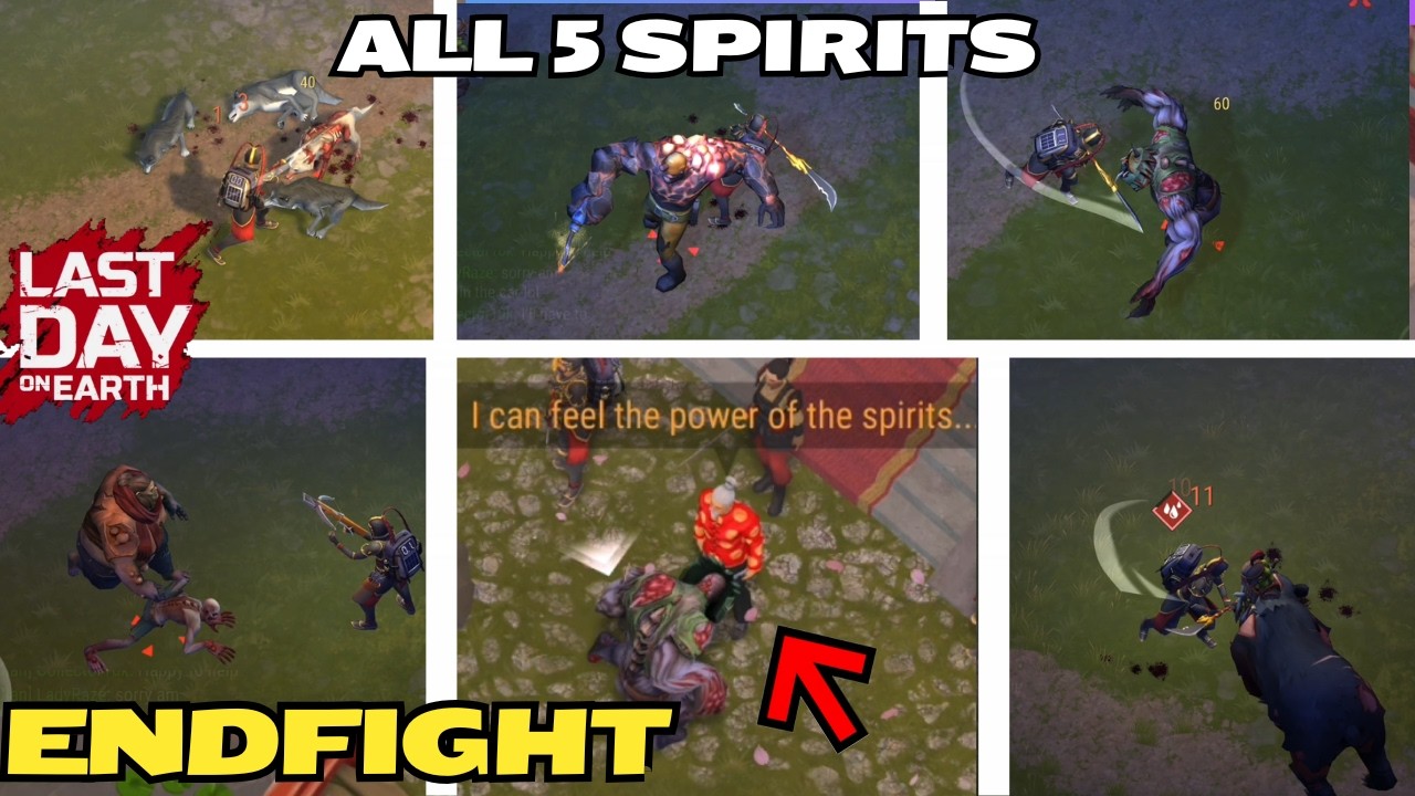 ENDFIGHT & ALL 5 SPIRITS HOW TO KILL THEM EASILY TRIALS OF THE SPIRIT Last Day on Earth