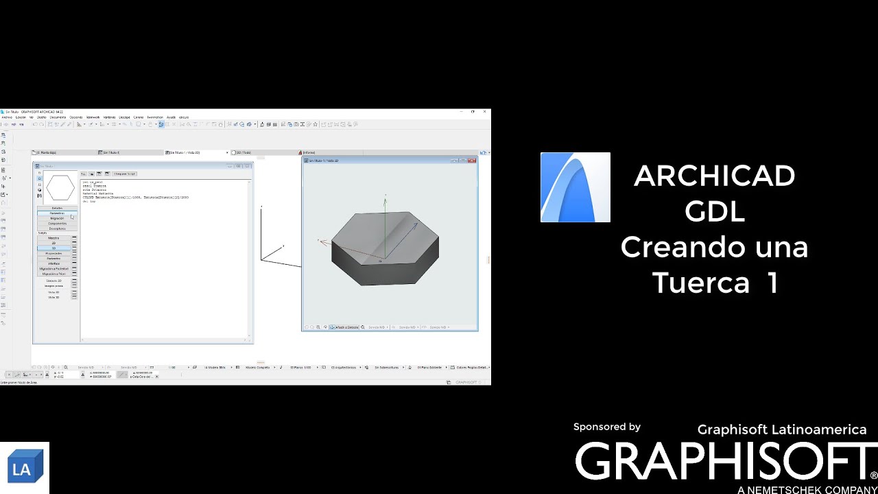 ARCHICAD GDL Creando un Objeto Tuerca 1