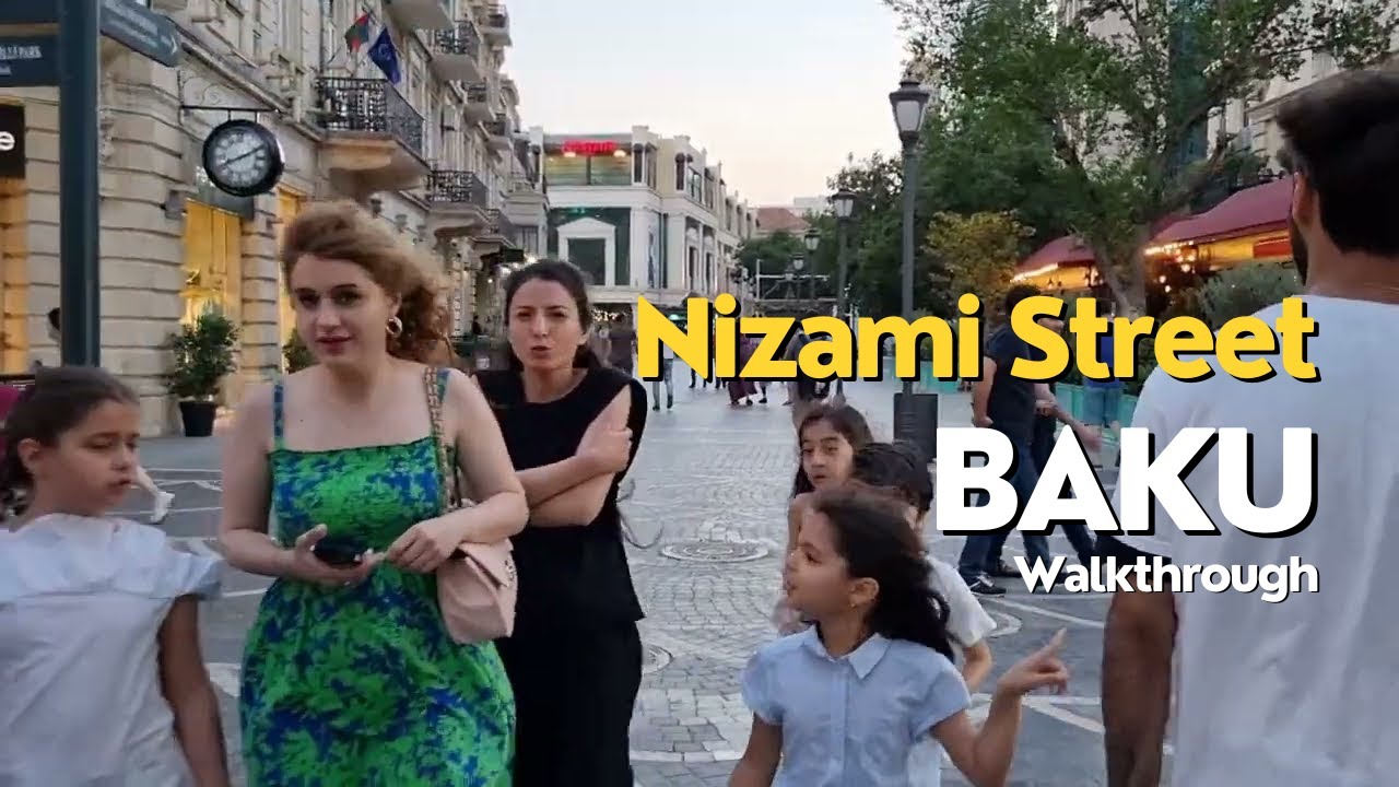 Nizami Street Baku Azerbaijan | Walking Tour Baku Azerbaijan 🇦🇿 4K HDR