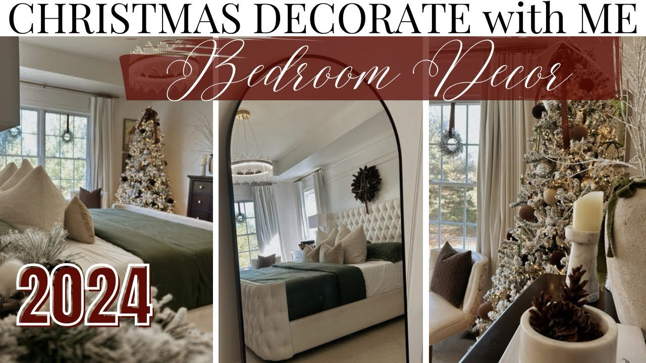 *NEW CHRISTMAS DECORATE WITH ME PT.2 | BEDROOM STYLING | BUDGET FRIENDLY HOLIDAY DECOR IDEAS