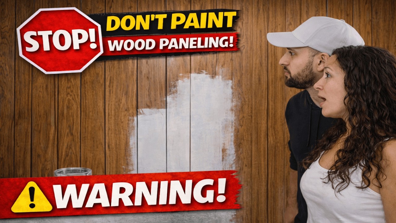 How To Paint Wood Paneling (fake wood and real) UPDATE