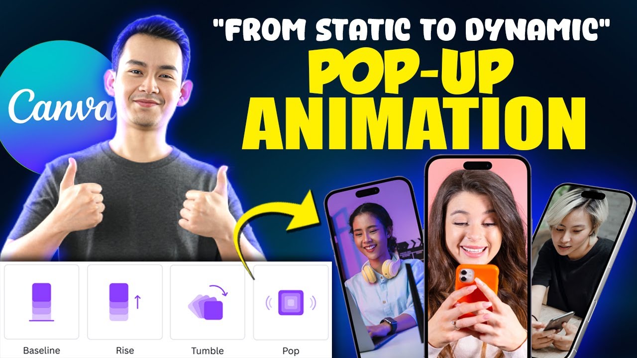 Create DYNAMIC Pop-up Animations with Canva Motion Graphics! Step-by-Step Tutorial