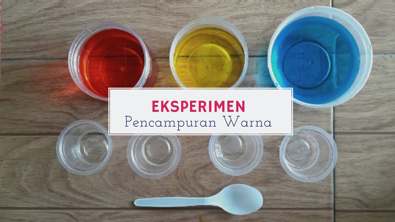 Percobaan Sains Sederhana (Proses Pencampuran Warna)