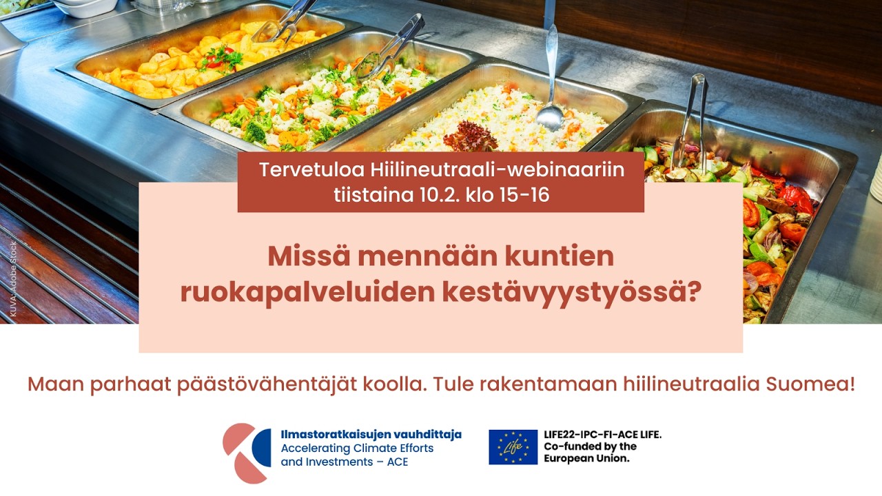 Missä mennään kuntien ruokapalveluiden kestävyystyössä?