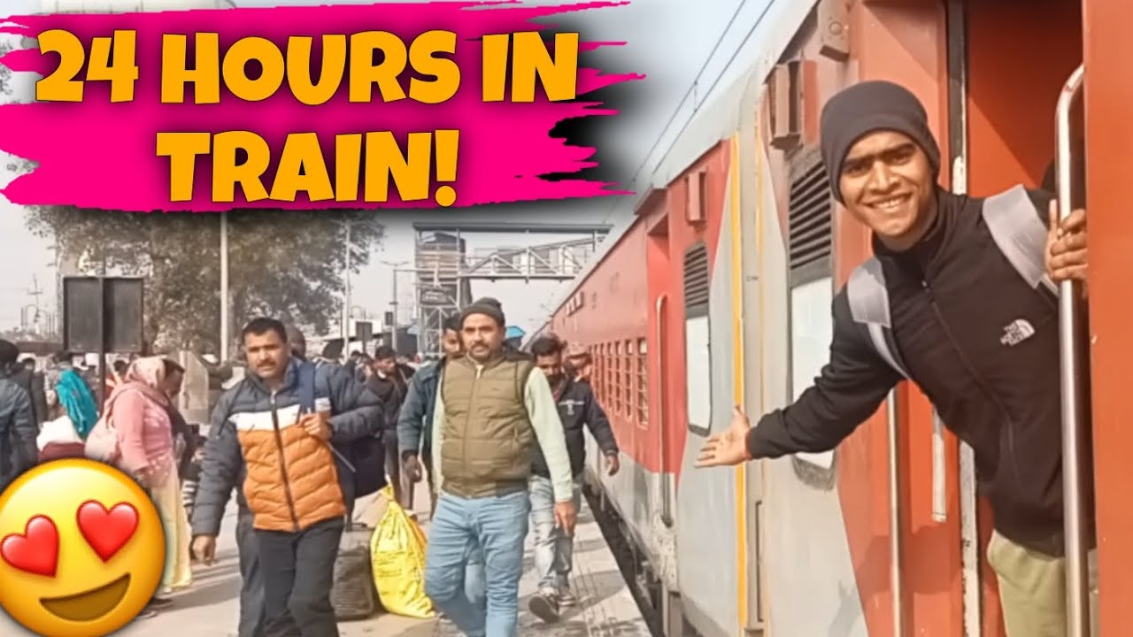 24 HOURS IN GENERAL TRAIN 🚆😍 || Sumit Kashyap Vlogs