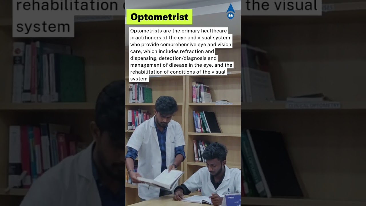 Who is an Optometrist?!#optometry #daio #DrAgarwals #agarwalian #optometrycollegeinchenai