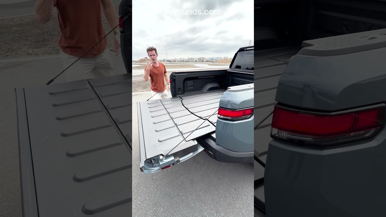 Rivian R1T cargo space review 