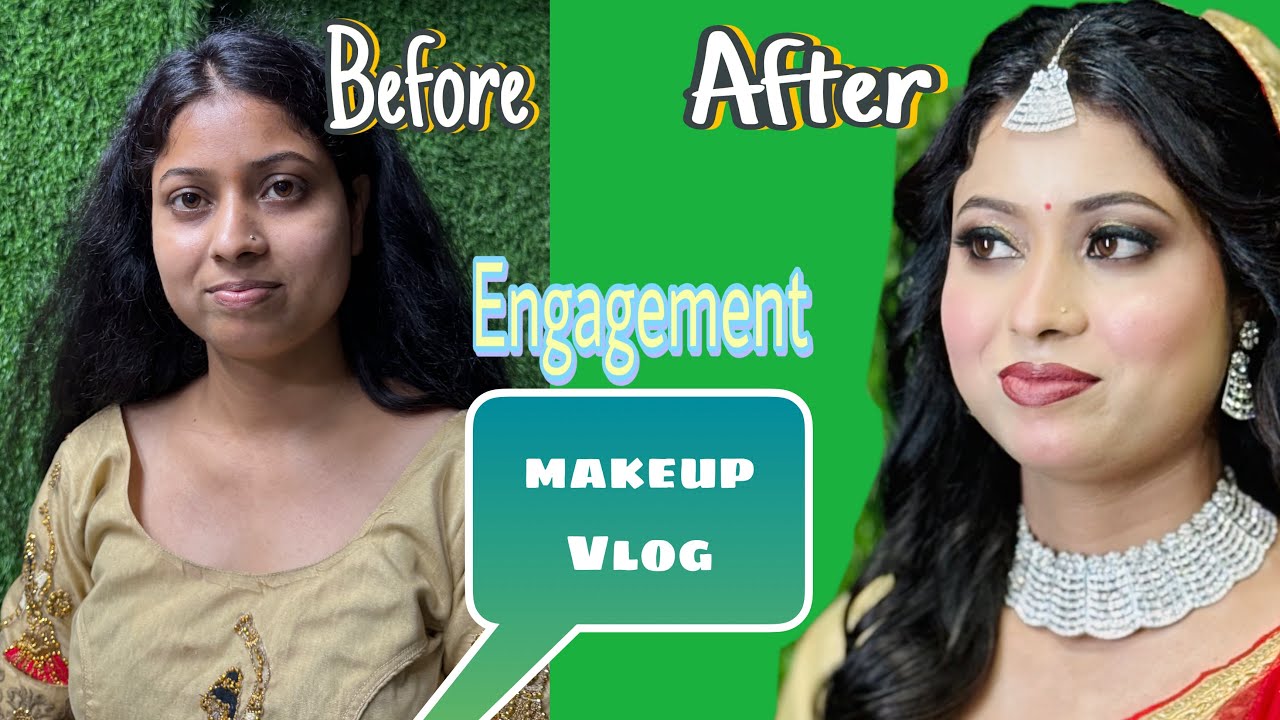 My 1st Engagement Makeup Vlog|| Step by step makeup tutorial ||