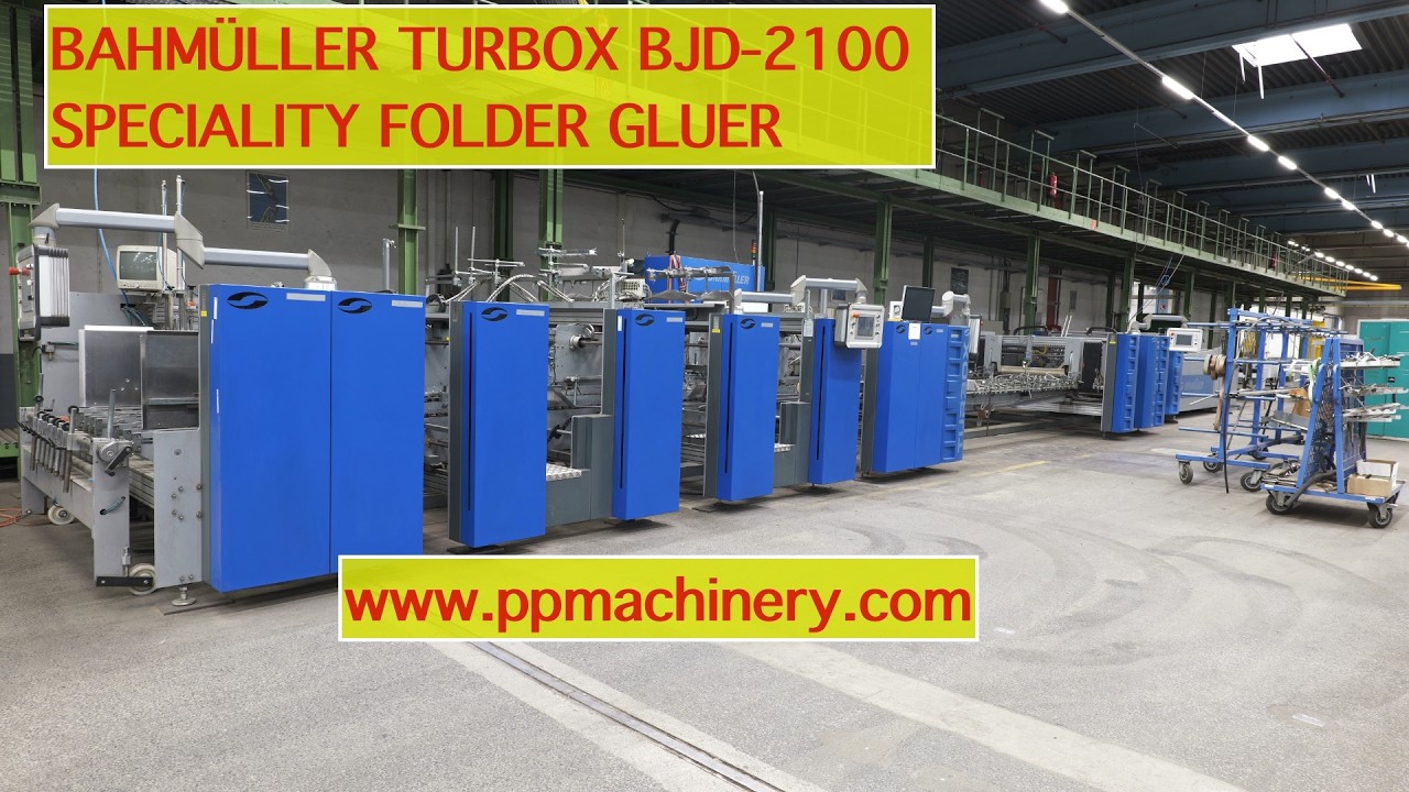 SPECIALITY FOLDER GLUER BAHMÜLLER TURBOX BJD-2100 6 Points