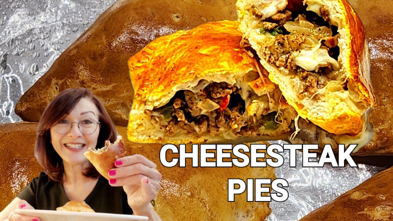 Philly Cheesesteak Pies/Cooked in the Air Fryer