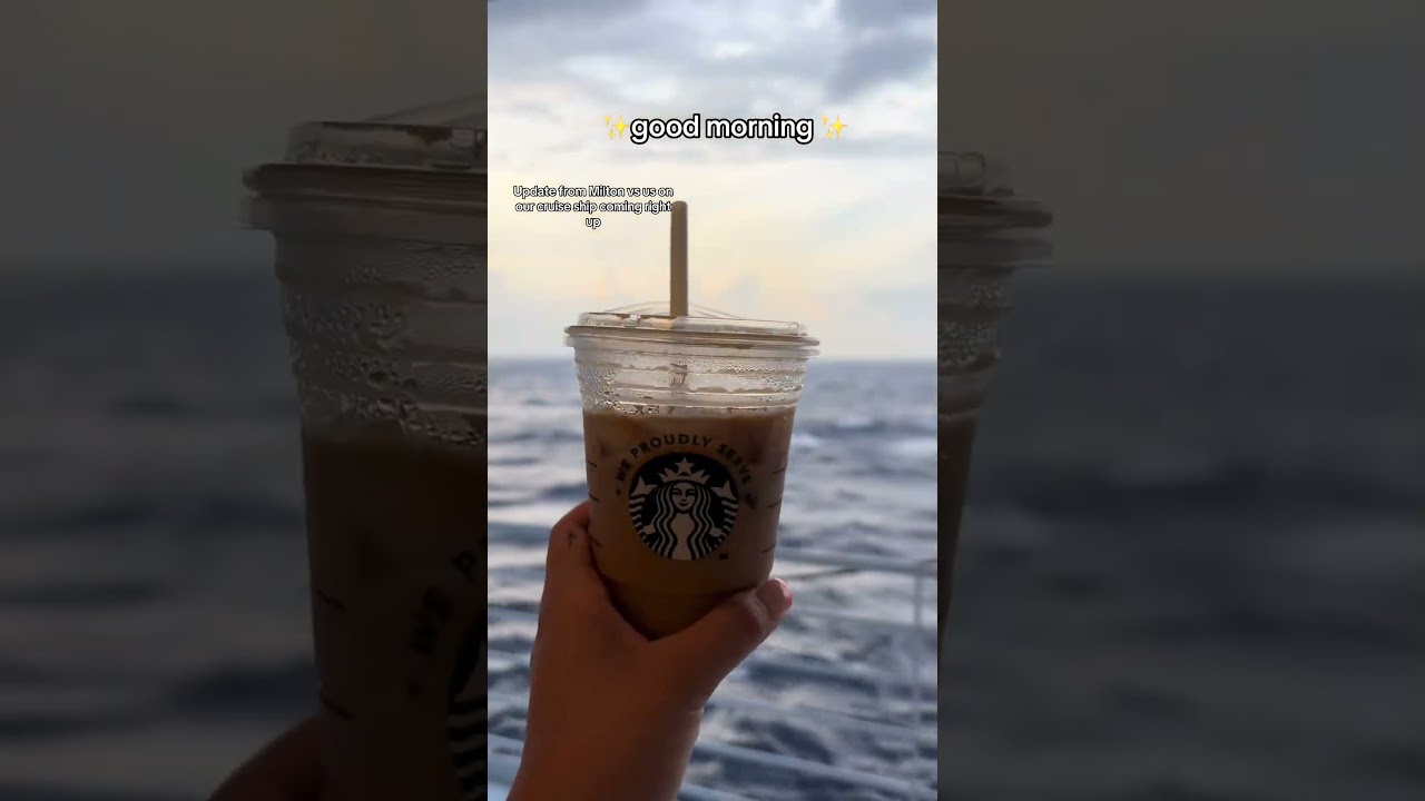 Morning Coffee on a Cruise Ship: Ocean Views#cruiseship #oceanview #morningcoffee