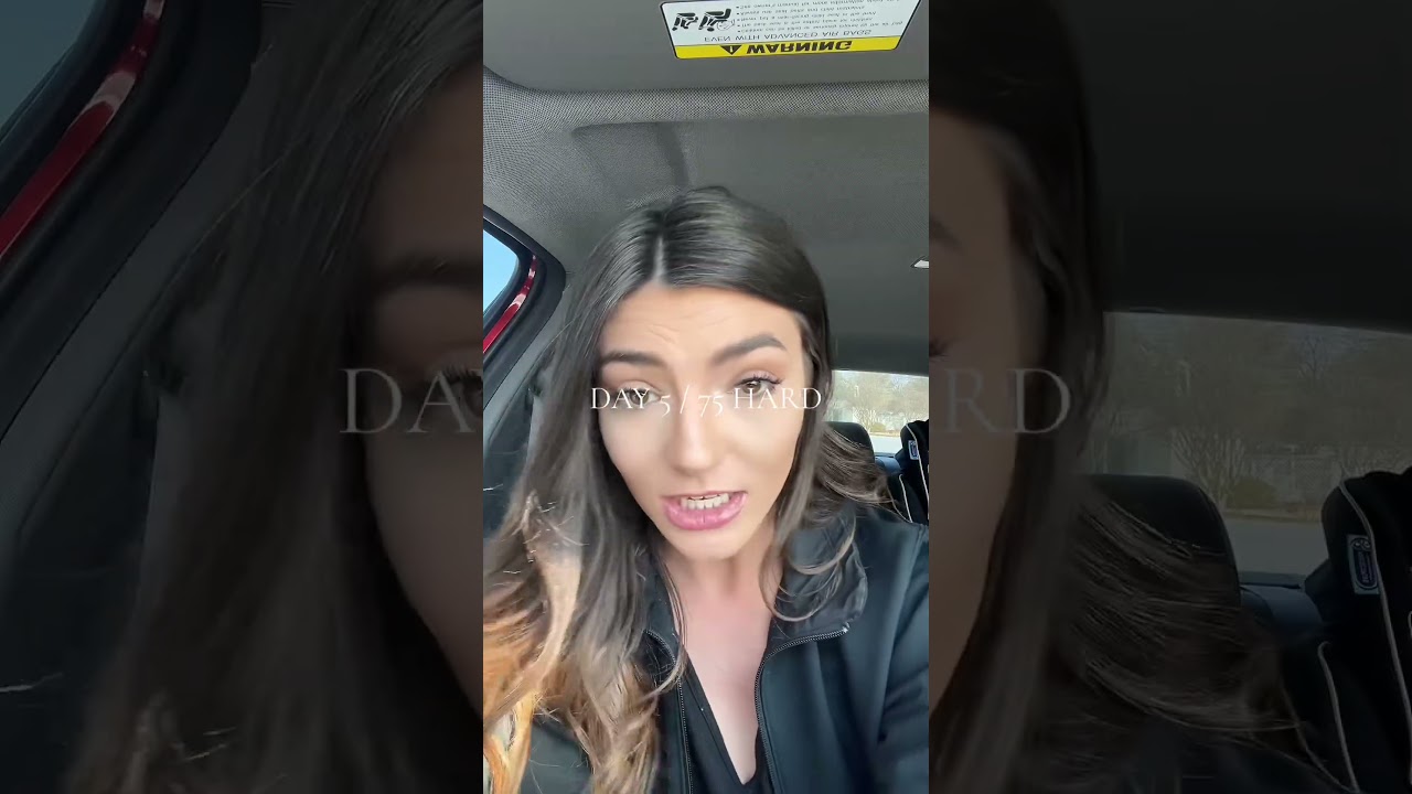 Note to self: get a hairbrush for the car &zwj; #75hardvlog #fitnessfyp