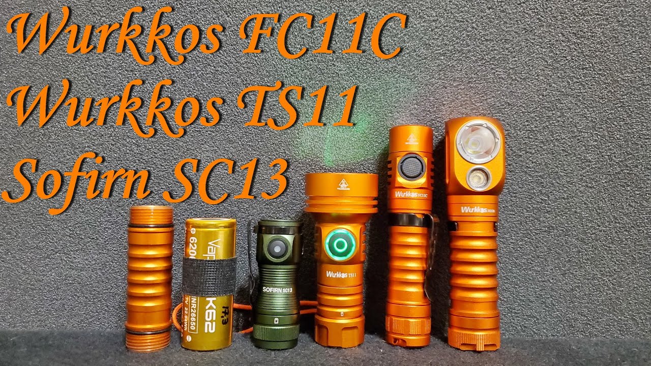 Sofirn SC13 vs Wurkkos FC11C with Nichia 519A, Wurkkos TS11