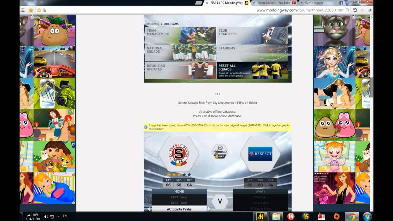 شرح طريقة تثبيت باتشات ModdingWay الخاصة بـ FIFA 14 By Moatasem Derawi Game Makerz