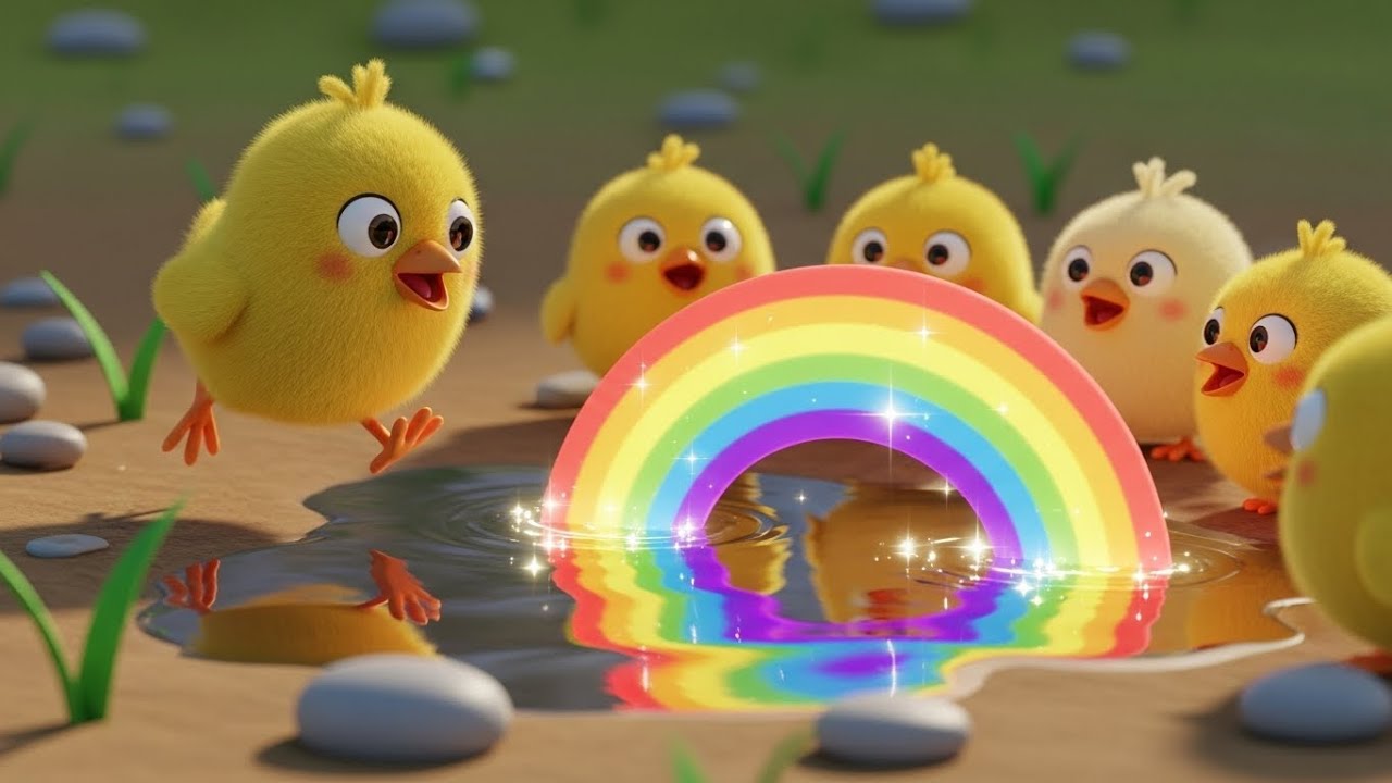 🌼 Little Chicks and Their Sunny Day 🐥☀️ | Cute Kids Cartoon Story