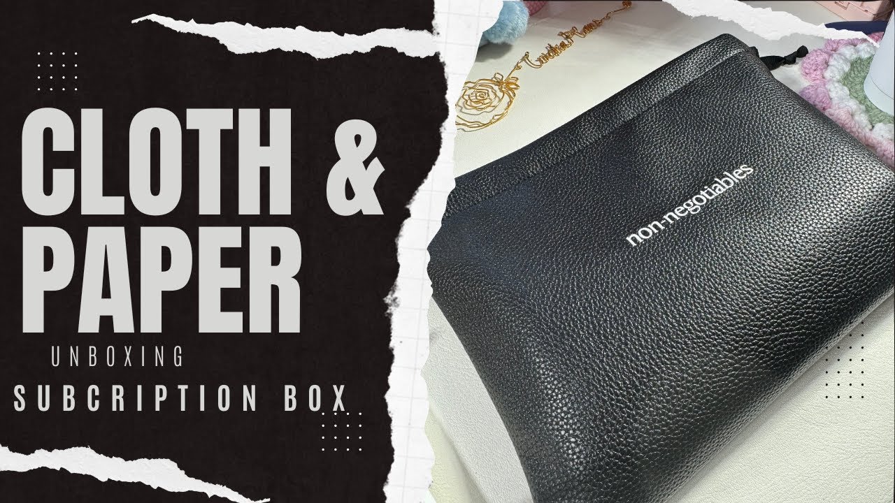 CLOTH & PAPER JUNE INTENTIONS  UNBOXING  | #clothandpapertrail #cutenesssquad #subbox #reaction 🎀