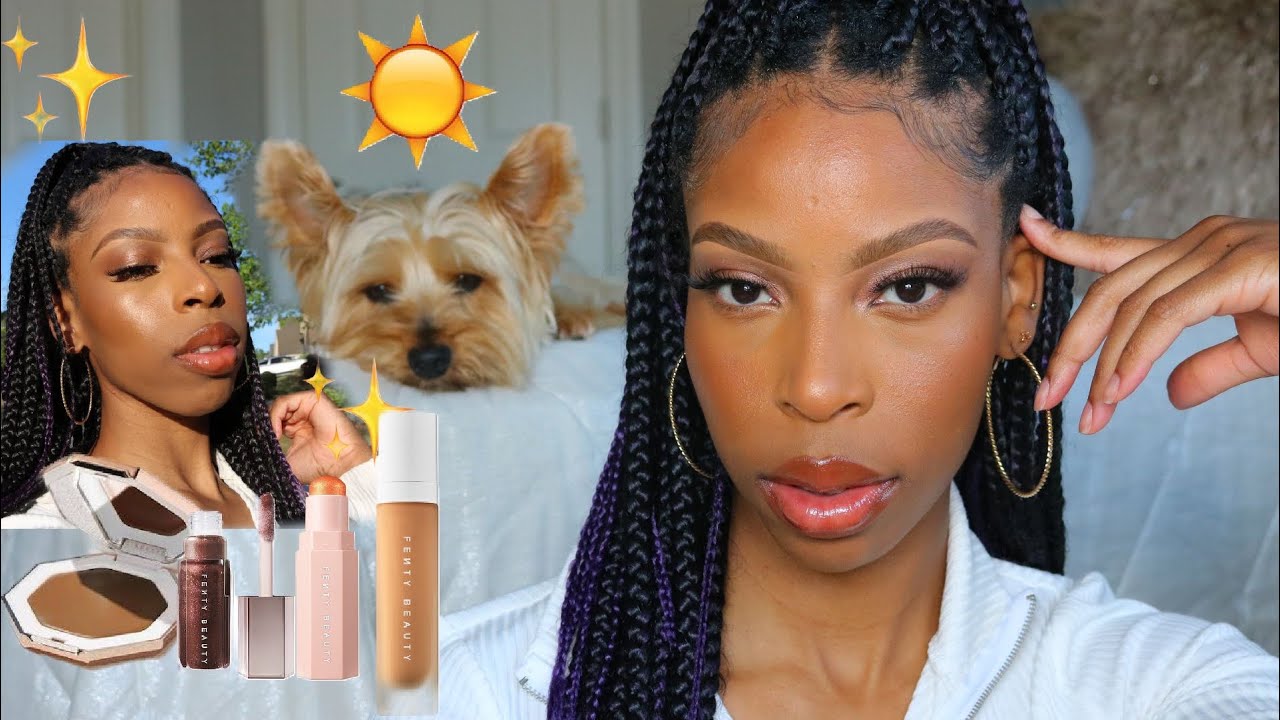 Golden Hour Makeup using FENTY BEAUTY| Trying Fenty blush and cream bronzer one mo’ gain 😩