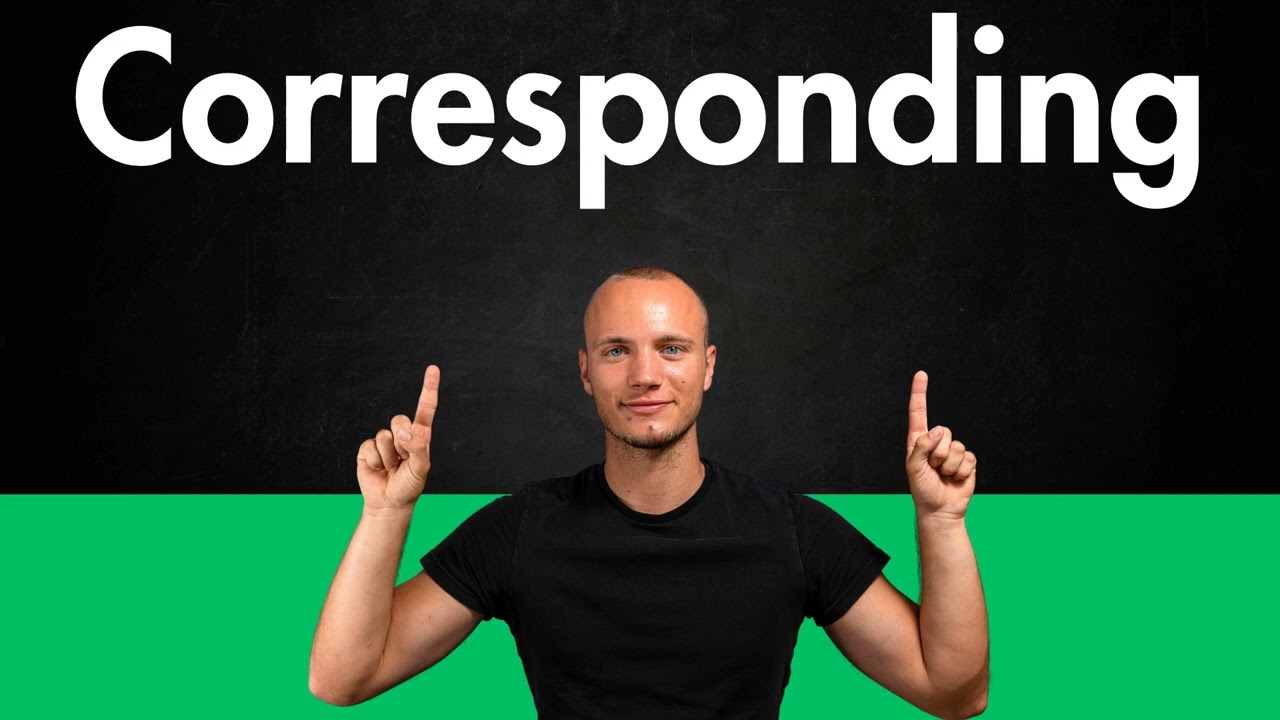 How to Pronounce CORRESPONDING (Correctly)