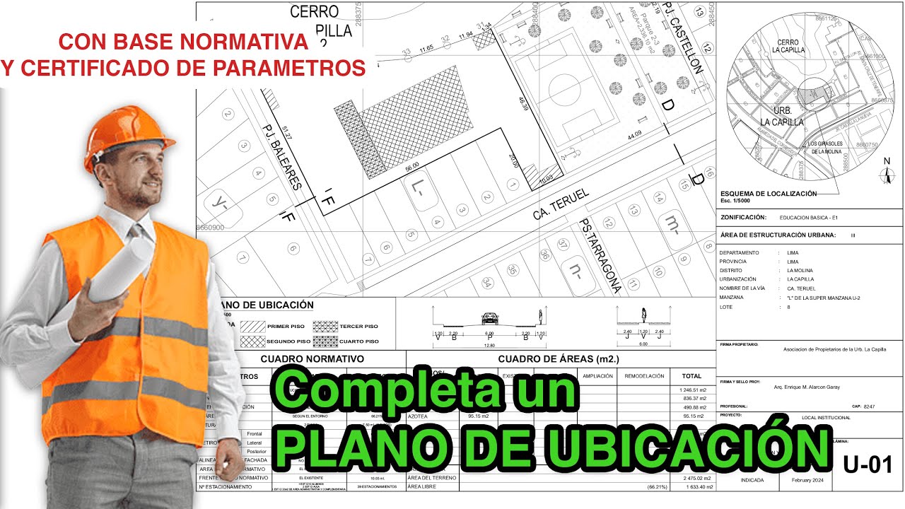 APRENDE a completar un PLANO DE UBICACIÓN Y LOCALIZACIÓN, con normativa, formatos y TU PROYECTO✅🇵🇪