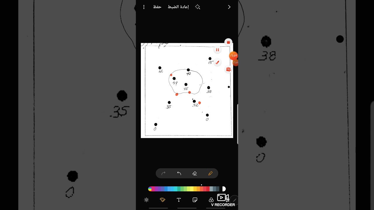 رسم خطوط الكنتور يدويا