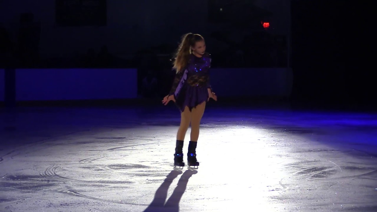 Karly Erkenbrack Ice skating to Maleficent