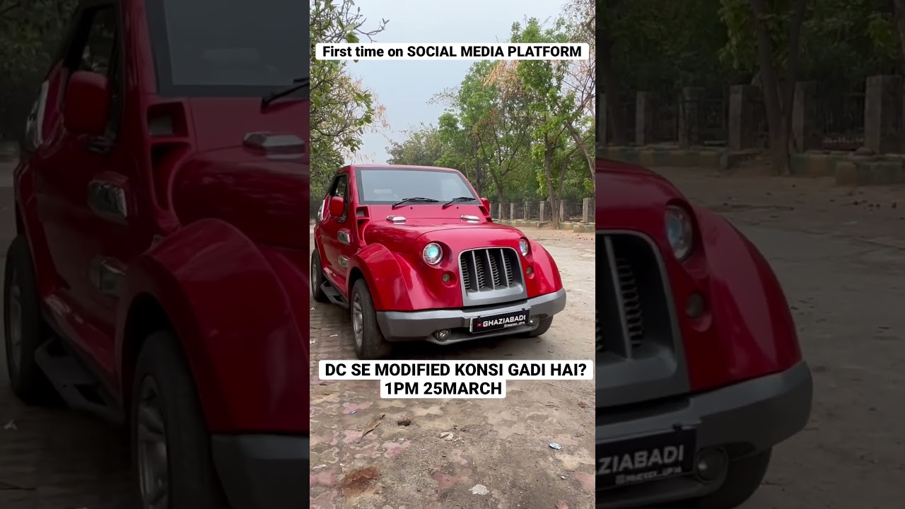 DC MODIFIED CAR #reels #short #shorts #dc #cars #thar #mahindra #modified #viral #firsttimeonyoutube