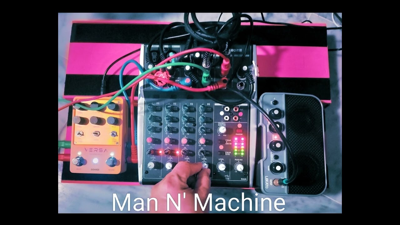 Donner Versa Yellow Fall 2, Behringer XENYX 802S, Noise Music, Man N' Machine 