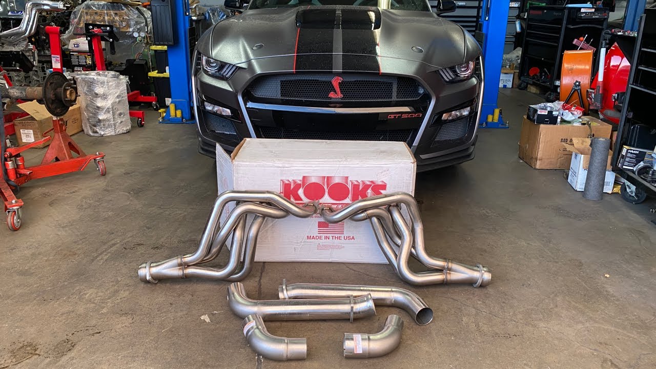 2020 GT500 KOOKS HEADERS INSTALL & SOUND CLIPS *SOUNDS INSANE*