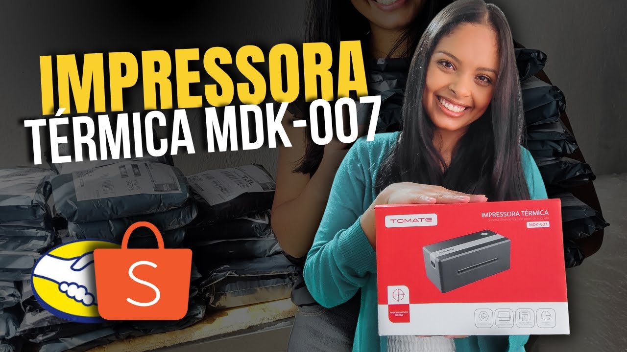 COMPREI UMA IMPRESSORA TÉRMICA para imprimir as etiquetas do Mercado Livre e da Shopee / UNBOXING