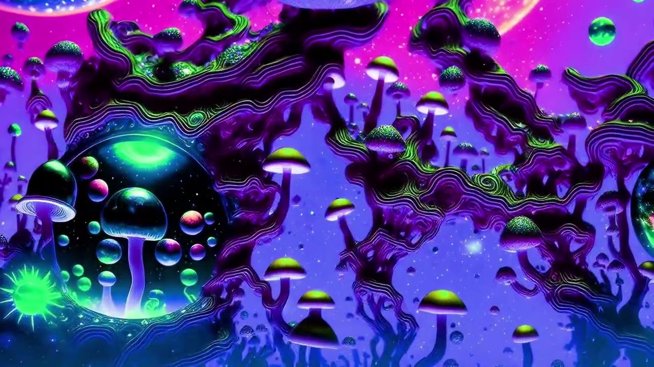 Magical Mushroom  Psychedelic Animation with Chilled Vibes