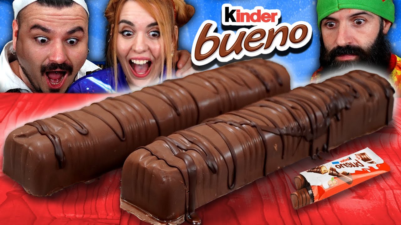 KINDER BUENO GIGANTE con BURPEE, Si se lo come Joe me pongo LAS UÑAS DE ROSALIA | El Pirata vs.Joe