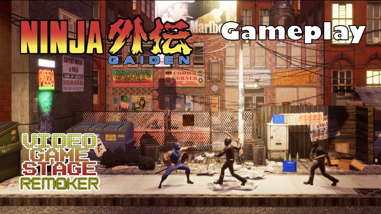 Ninja Gaiden Stage Remake - Gameplay