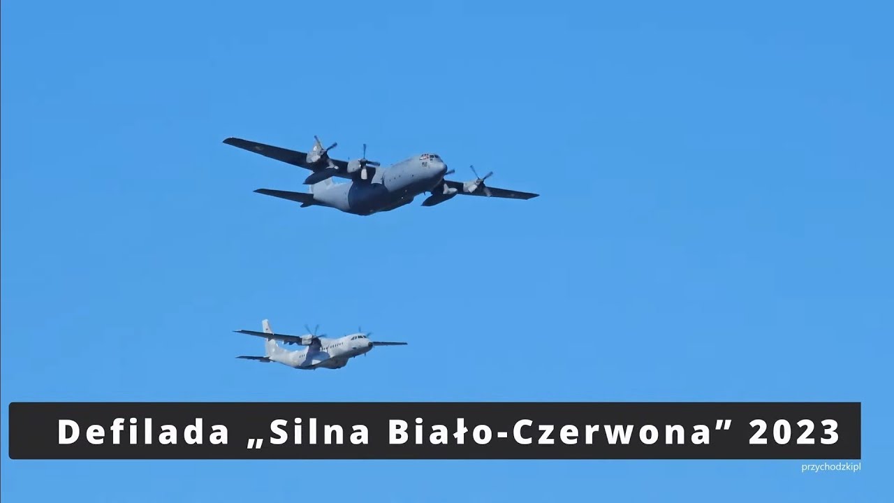 Defilada „Silna Biało-Czerwona” - pokazy lotnicze w Święto Wojska Polskiego - samoloty - 15.08.2023