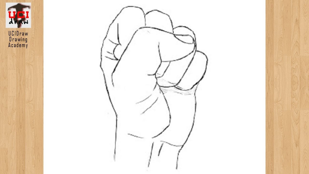 How to Draw a Fist Sketch | Easy Clenched & Closed Fist Drawing Step by Step
