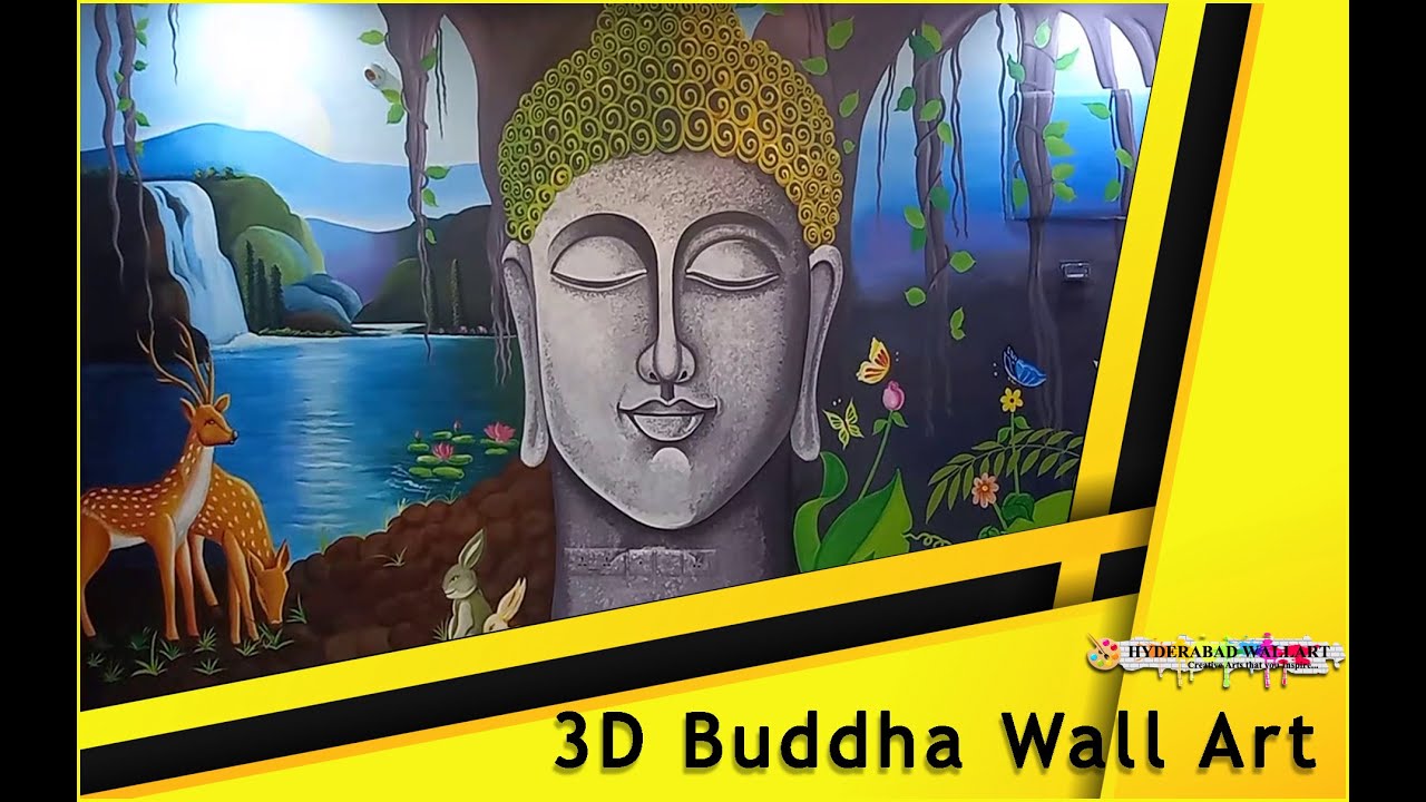 3d buddha wall art | hyderabad wall art