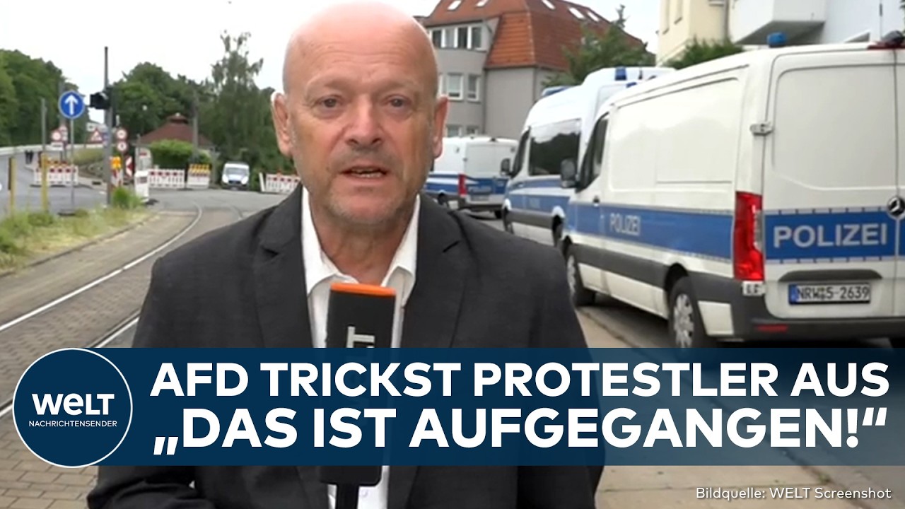 ERFURT: AfD trickst Demonstranten aus! Parteitag startet nach Plan! Polizei &auml;u&szlig;ert sich zur Lage