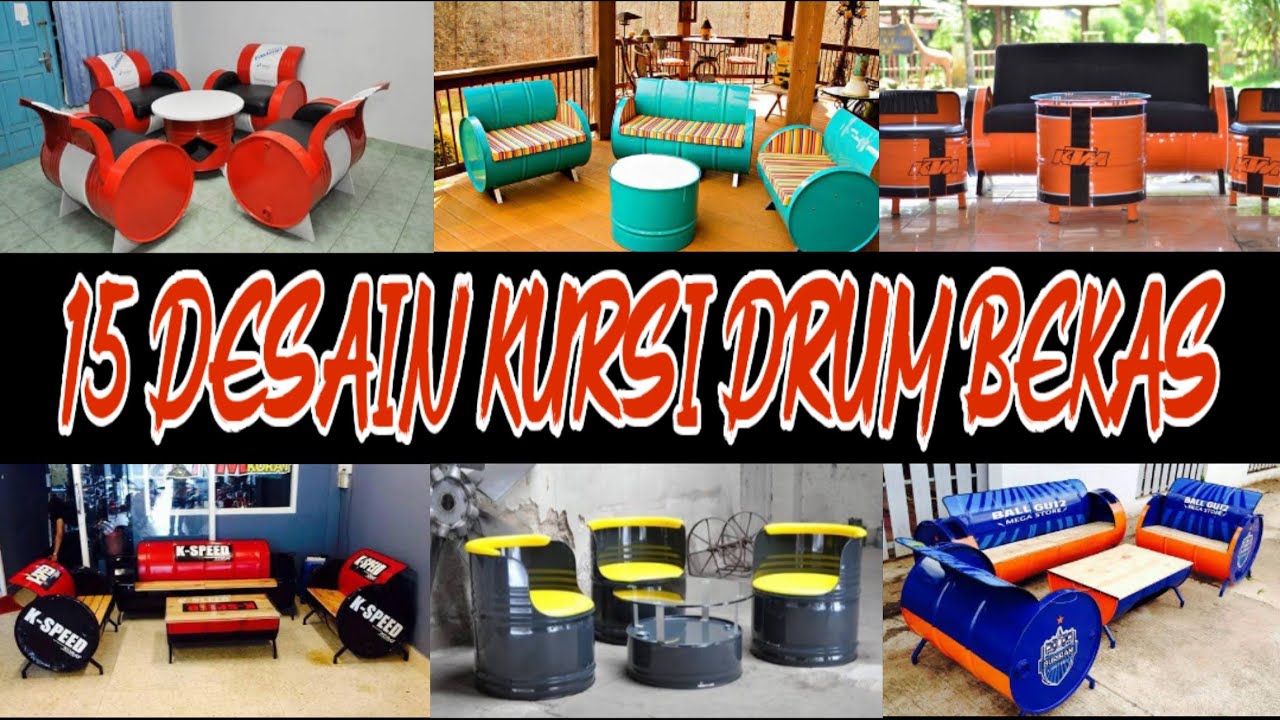15 DESAIN KURSI DRUM BEKAS TERBAIK