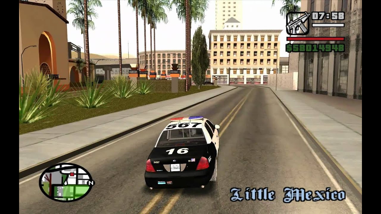 GTA SA LAPD Police Chase