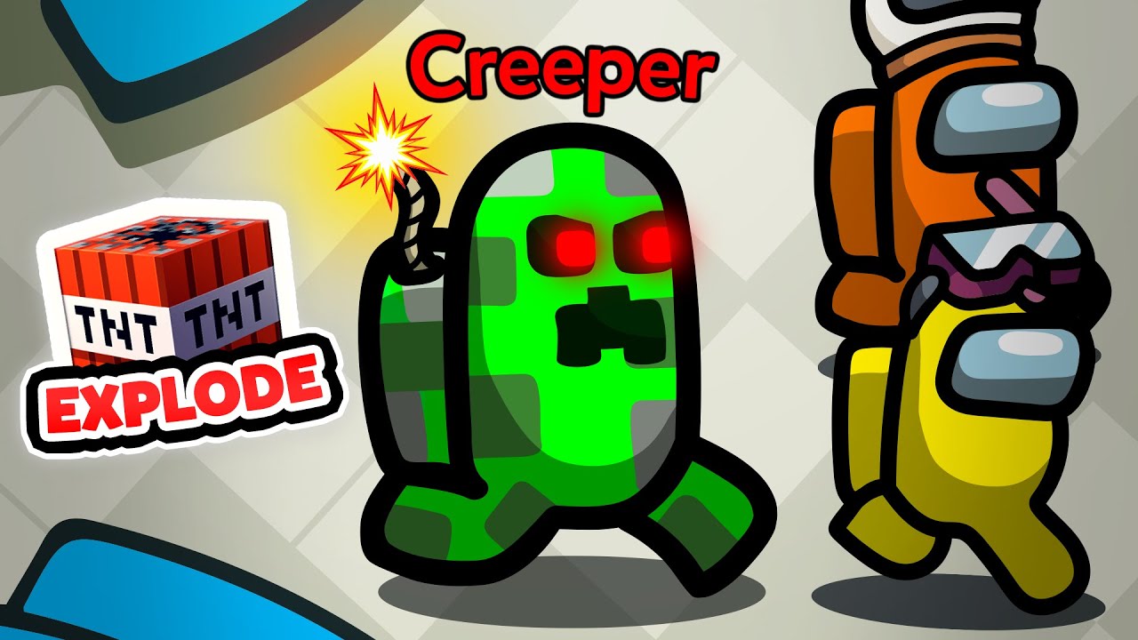 NEW CREEPER ROLE in Among Us (OP Mods)