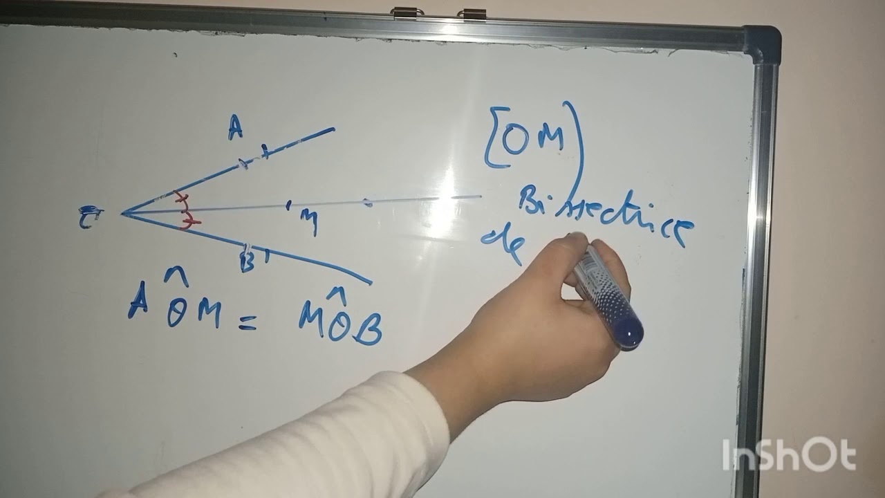 Bissectrice d'un angle رياضيات الاولى اعدادي مسلك دولي الدورة التانية