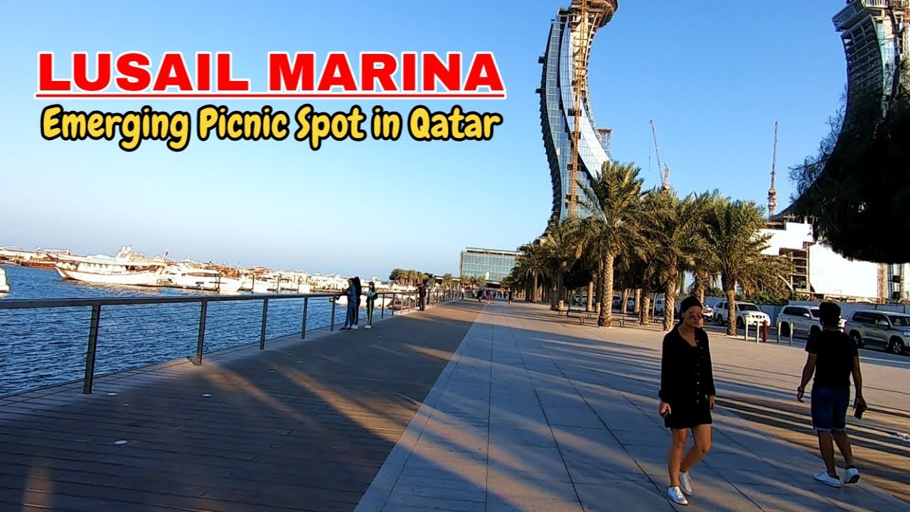 Lusail Marina Promenade. Beautiful promenade in Qatar&rsquo;s New City Lusail