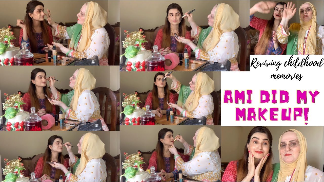Ami did my makeup ♥️ | reviving childhood memories with ami | what’s my mother’s opinion on makeup