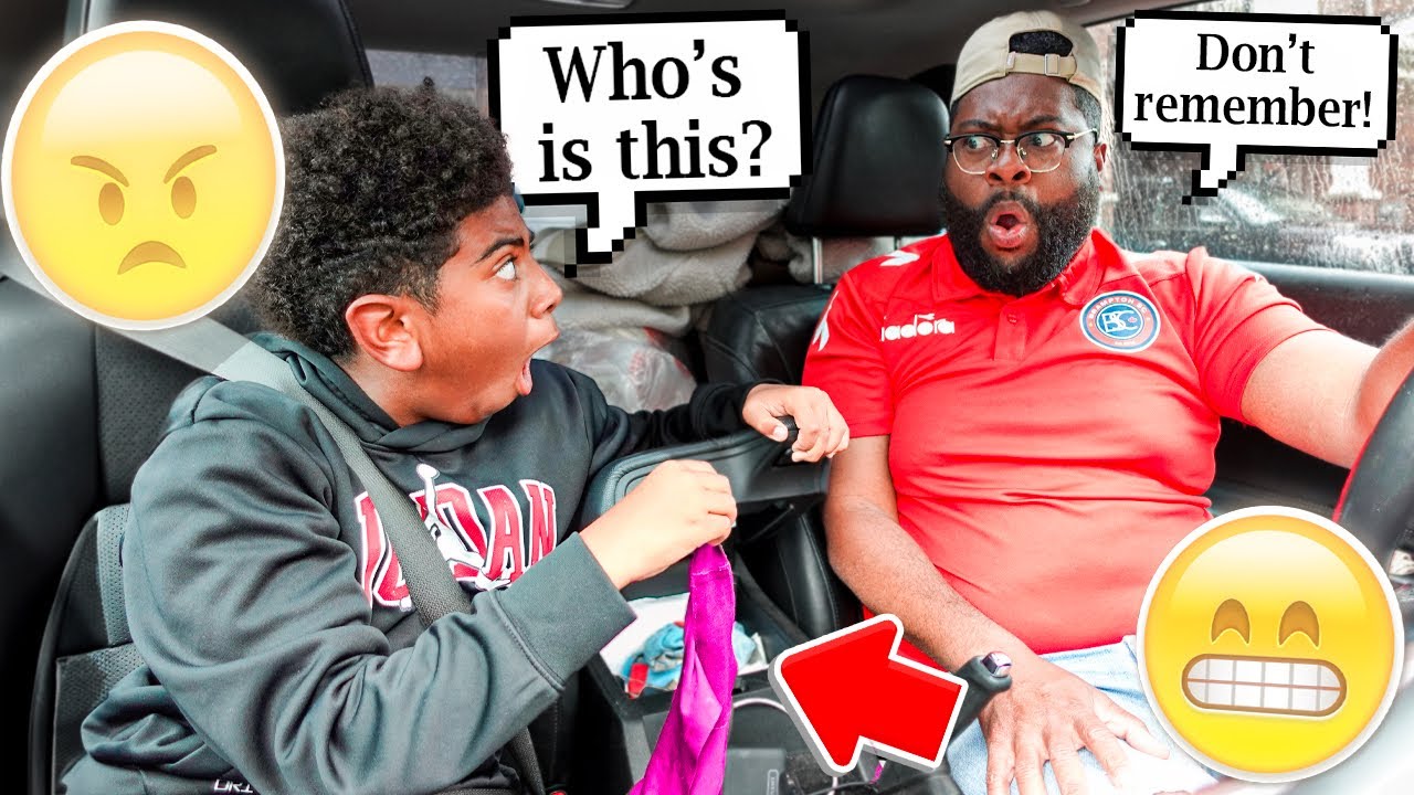 SON FOUND ANOTHER GIRLS PANTY IN DADS CAR! *HE LOST IT*
