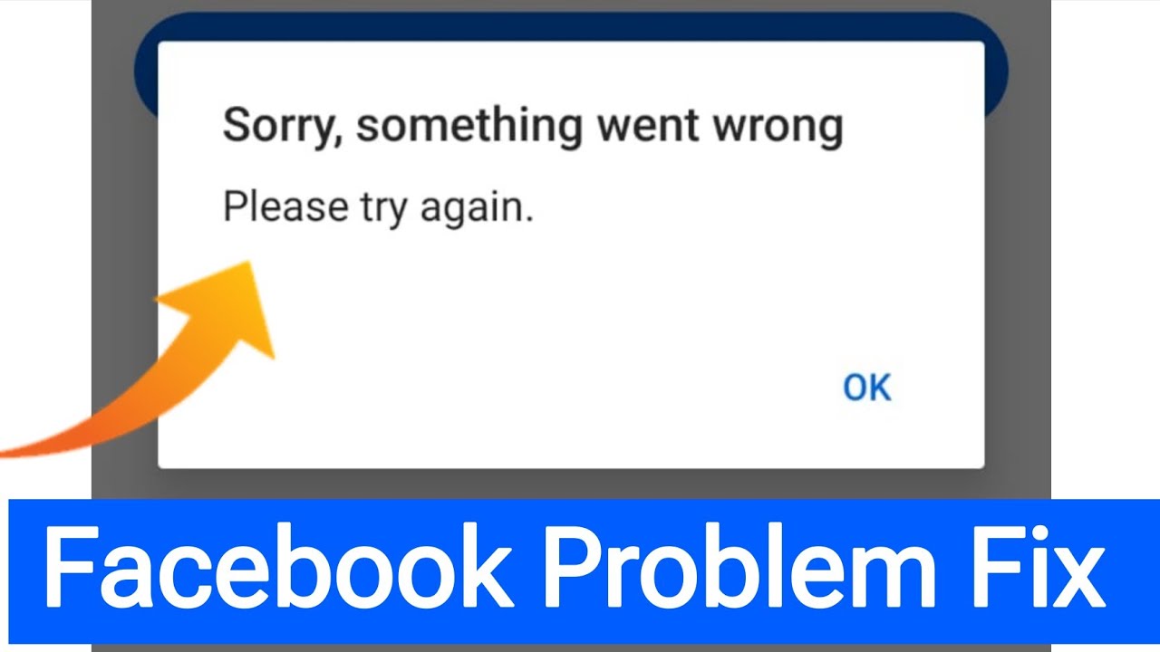 Fix Sorry Something Went Wrong Please Try Again Facebook Login Problem Fixed ✅