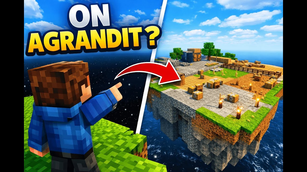 On agrandit enfin l’île ? Skyblock épisode 4