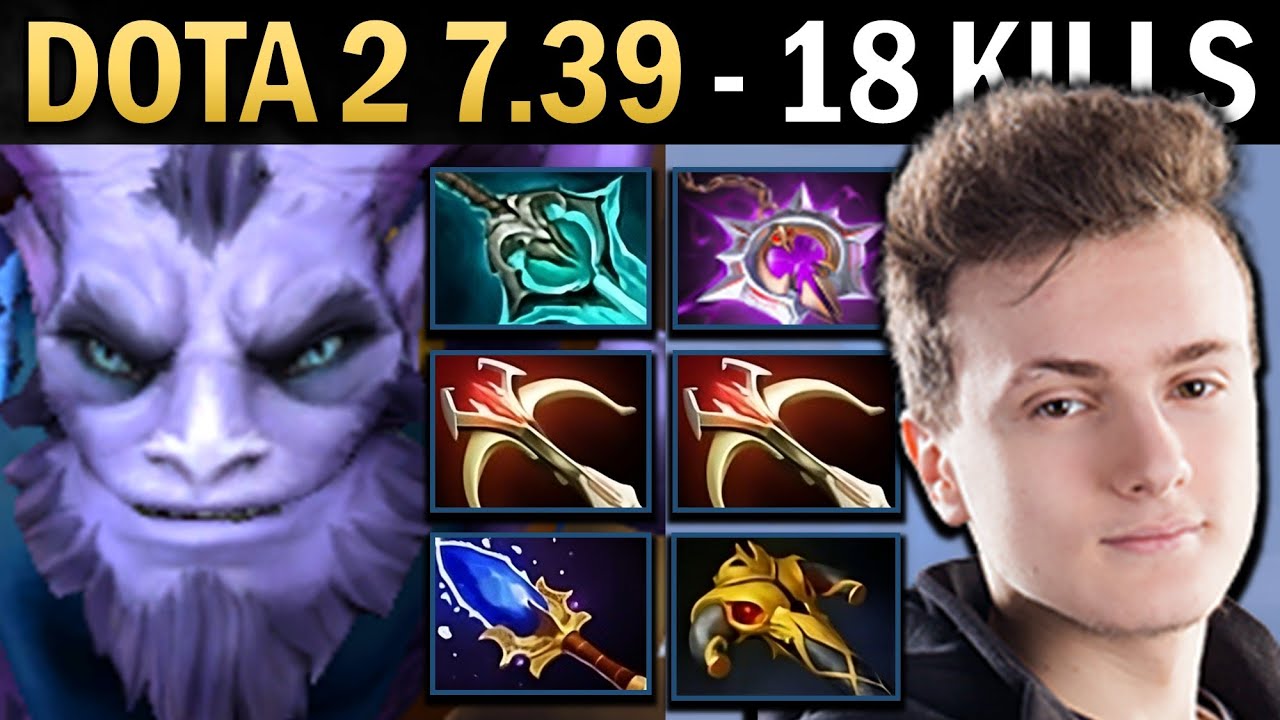 Riki Gameplay with 18 Kills and Two Daedalus - Dota 7.39