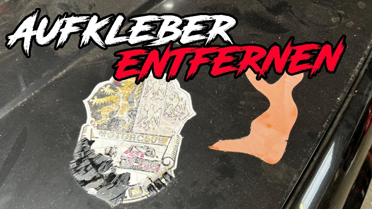 Eingebrannte Aufkleber entfernen