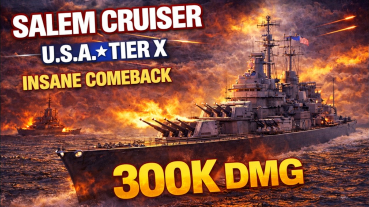 Salem vs. Des Moines | A Tactical Showdown of Heavy Cruiser Supremacy