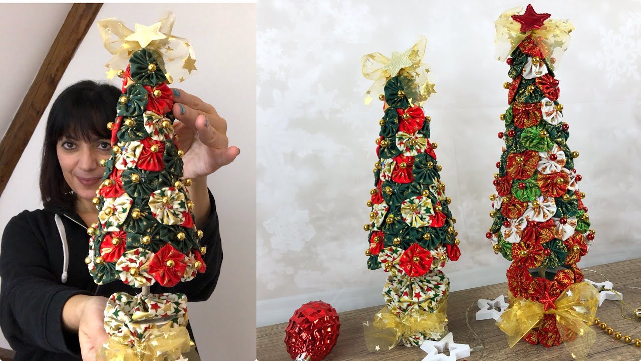 TUTORIAL FACILISSIMO How to make christmas tree with fabrics