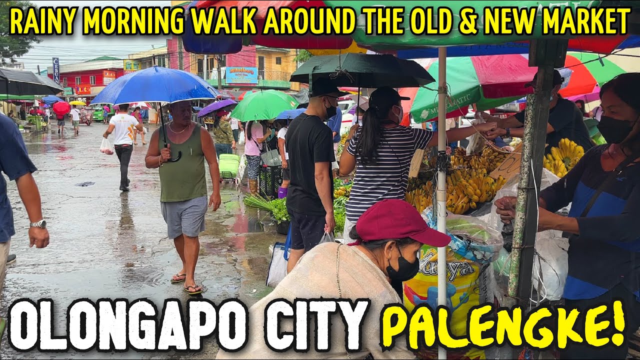 OLONGAPO CITY's OLD & NEW PUBLIC MARKET TOUR | Rainy Morning Walk Around Olongapo City, Zambales
